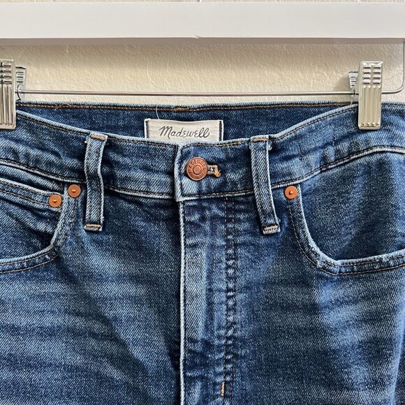 Madewell Medium Blue Wash Slim Demi Boot Jeans - Picture 7 of 9